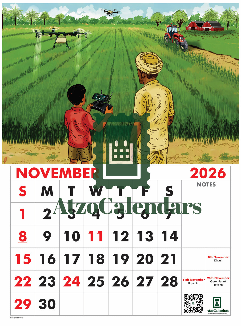 Trending Careers of Future - 2026 Wall Calendar - For Kids - PDF Download
