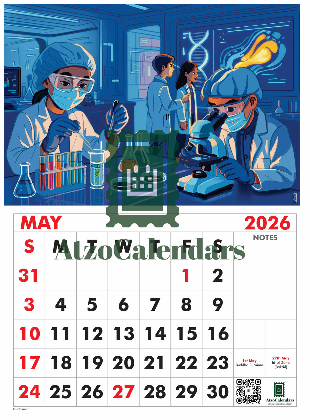 Trending Careers of Future - 2026 Wall Calendar - For Kids - PDF Download