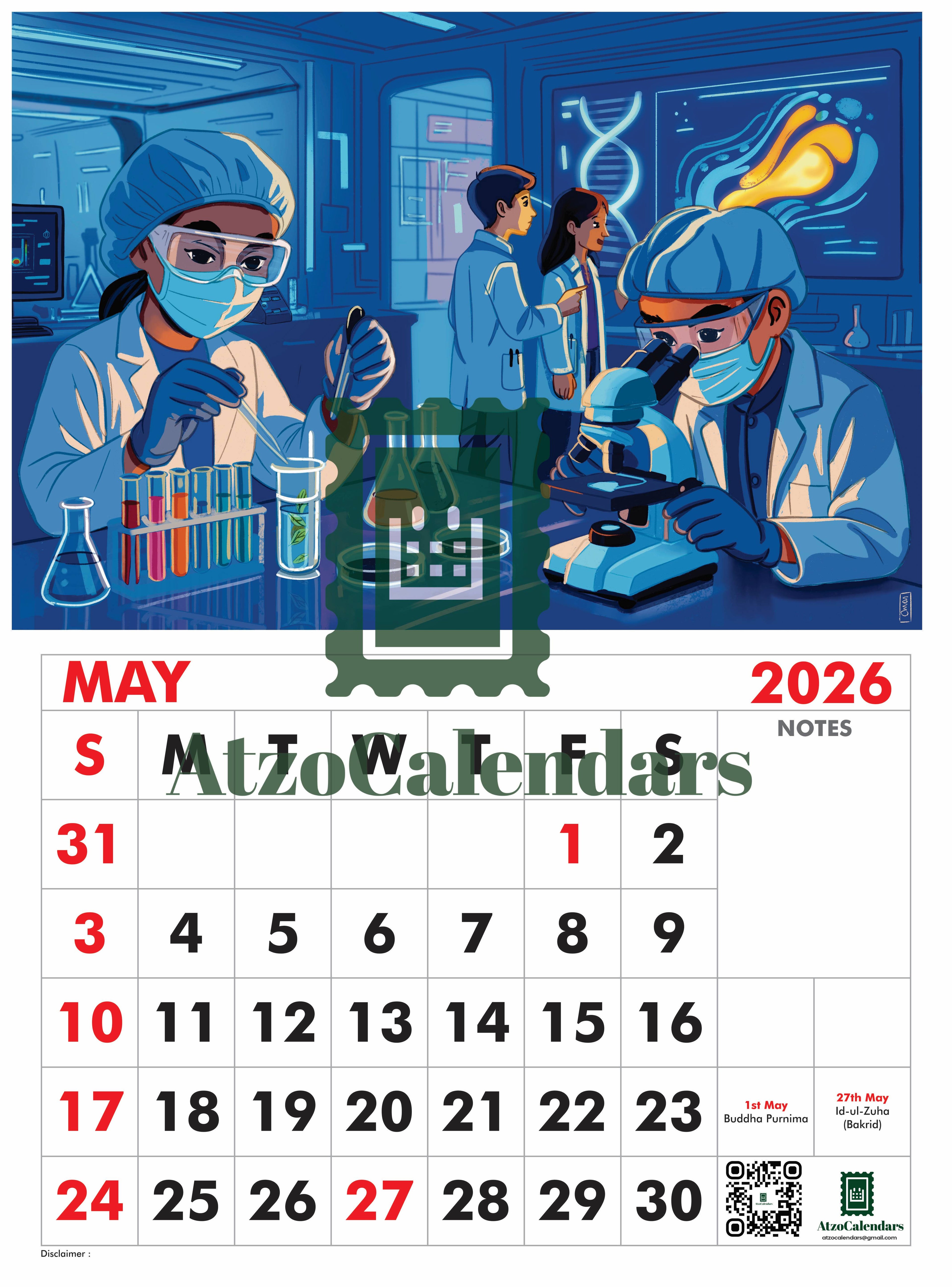 Trending Careers of Future - 2026 Wall Calendar - For Kids - PDF Download