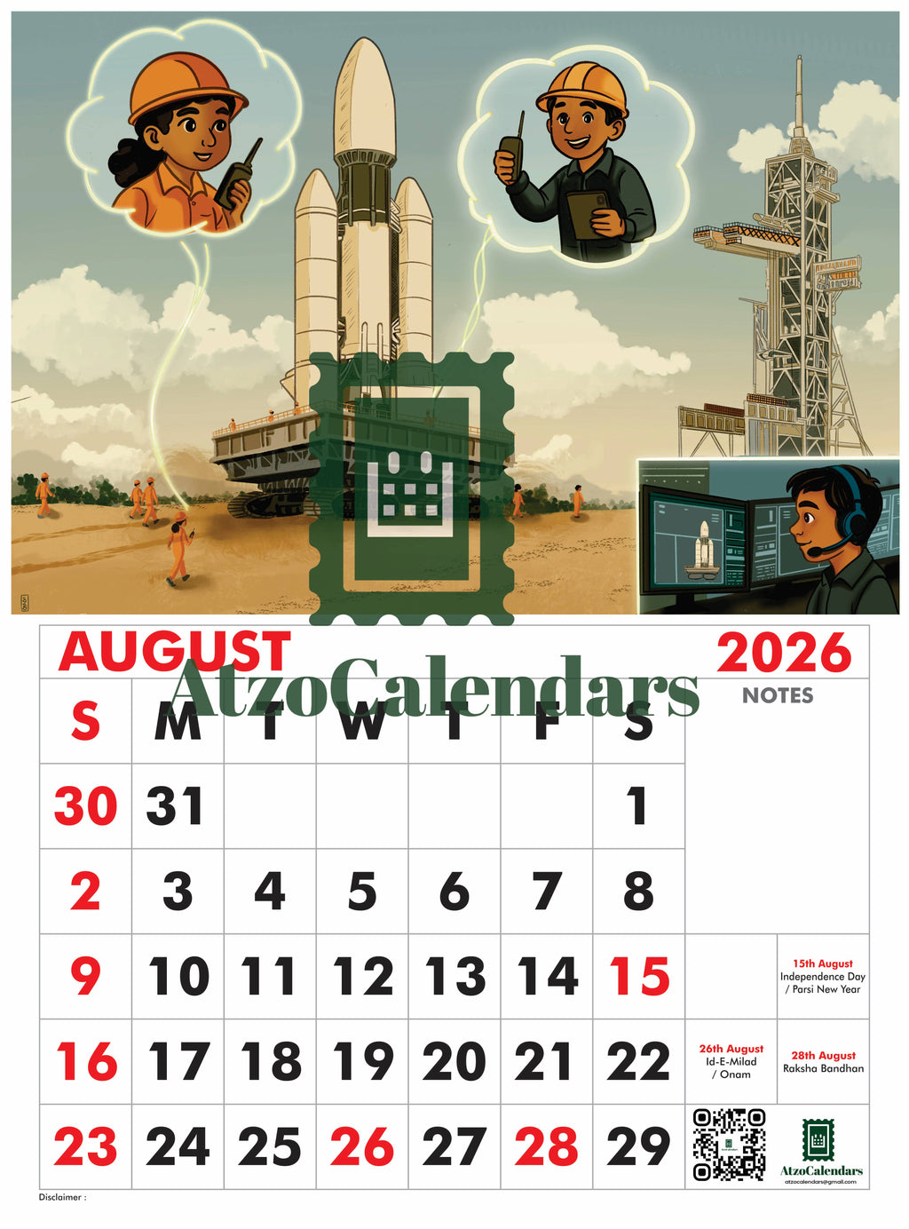 Trending Careers of Future - 2026 Wall Calendar - For Kids - PDF Download
