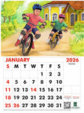 Bikers Journey Themed - 2026 Wall Calendar - PDF Download